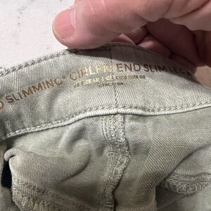 Chico's Light Olive Girlfriend Jeans